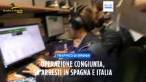 Traffico internazionale di droga: operazione congiunta Italia-Spagna, 58 arresti