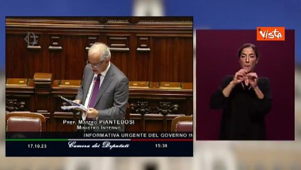 Piantedosi: Non risultano evidenze di rischio terroristico in Italia, ma elevata attenzione