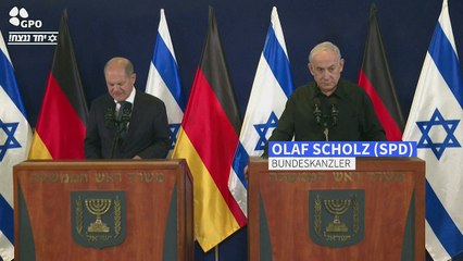 Scholz in Israel: "Hamas-Terror lässt uns Blut in Adern gefrieren"