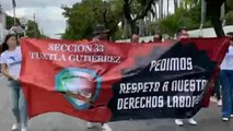 Trabajadores del PJF en Chiapas marchan por desaparición de fideicomisos