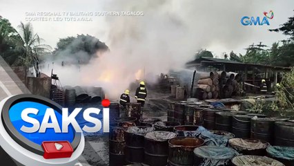 Imbakan ng coconut oil na gagawing biodiesel, nasunog | Saksi