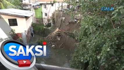 Haligi ng ginagawang riprap, gumuho | Saksi