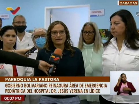 Caracas | Fue reinaugurada área de emergencia pediátrica en el Hospital Dr. Jesús Yerena de Lídice