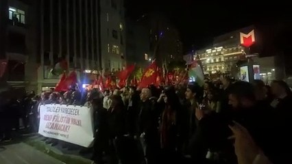 TKP'den Beyoğlu'nda Filistin'e destek eylemi