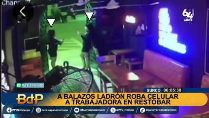 Surco: Robo a mano armada en restobar genera alarma entre vecinos y comerciantes