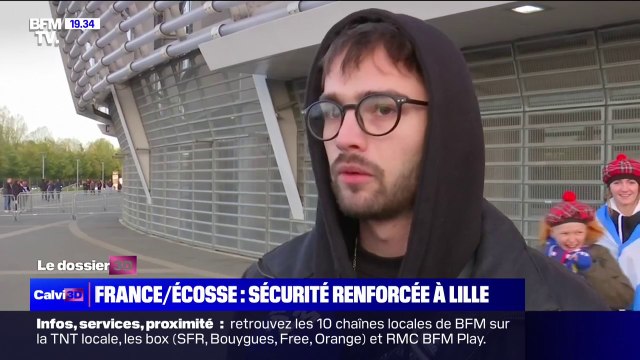 On est inquiets, mais on est d'abord là pour passer un bon moment : Le dispositif de sécurité est renforcé autour du match France-Écosse au lendemain de l'attentat de Bruxelles