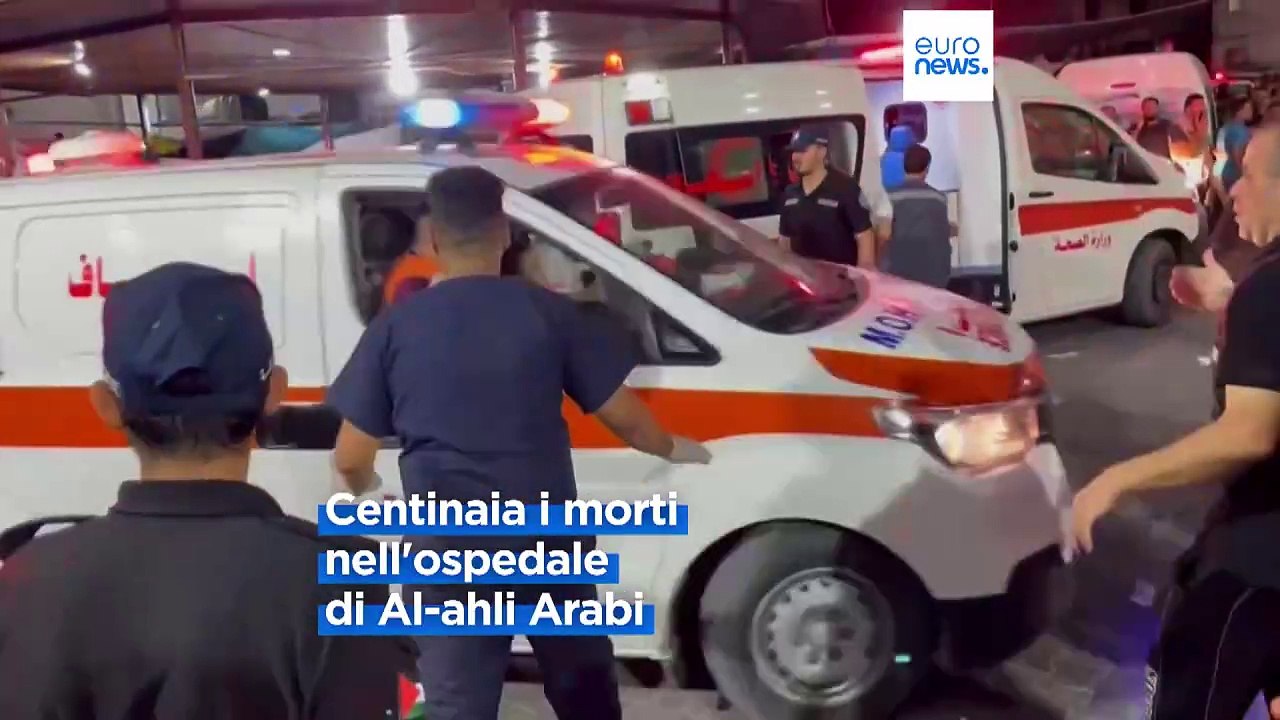 Bombe sull'ospedale di Gaza: Centinaia di morti. Israele accusa la Jihad islamica