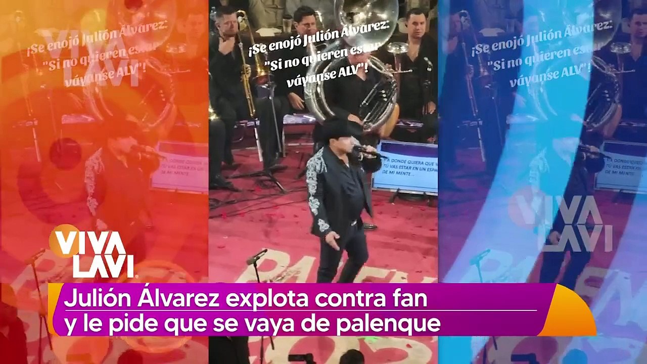 Julión Álvarez explota contra fan y le pide que se vaya de palenque