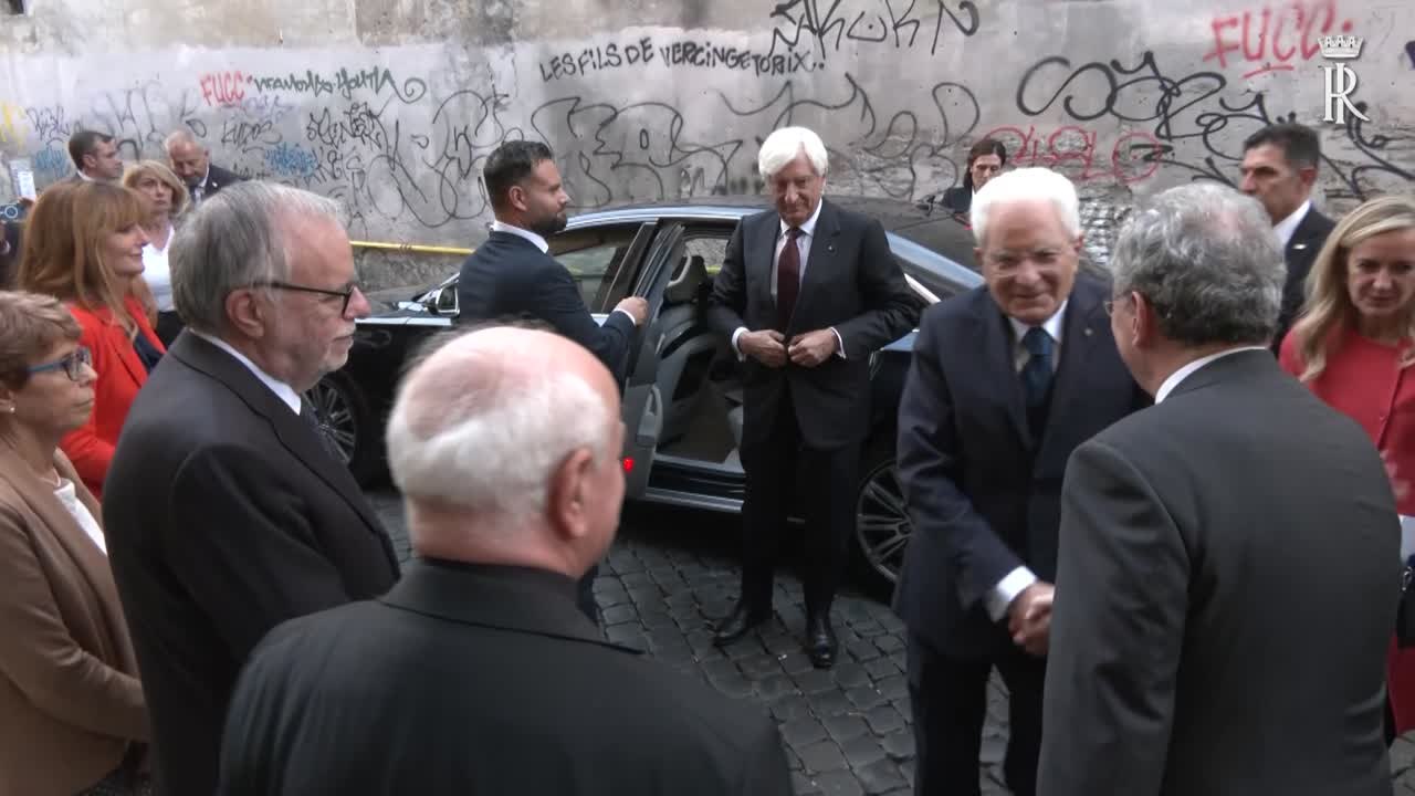 Mattarella visita la Casa dell'Amicizia della Comunita' di Sant'Egidio