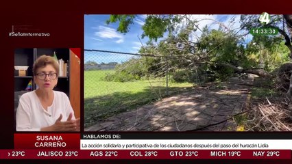 La acción solidaria y participativa de ciudadanos después del paso del huracán Lidia: Susana Carreño