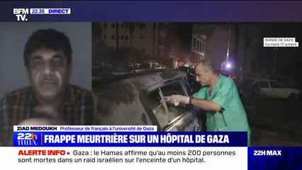 Frappe sur un hôpital de Gaza: "Ce qu'il s'est passé est un message fort à la communauté internationale pour qu'elle intervienne en urgence", pour Ziad Medoukh (professeur de français à l'université de Gaza)