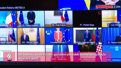 AB liderlerinden İsrail-Filistin gündemli toplantı