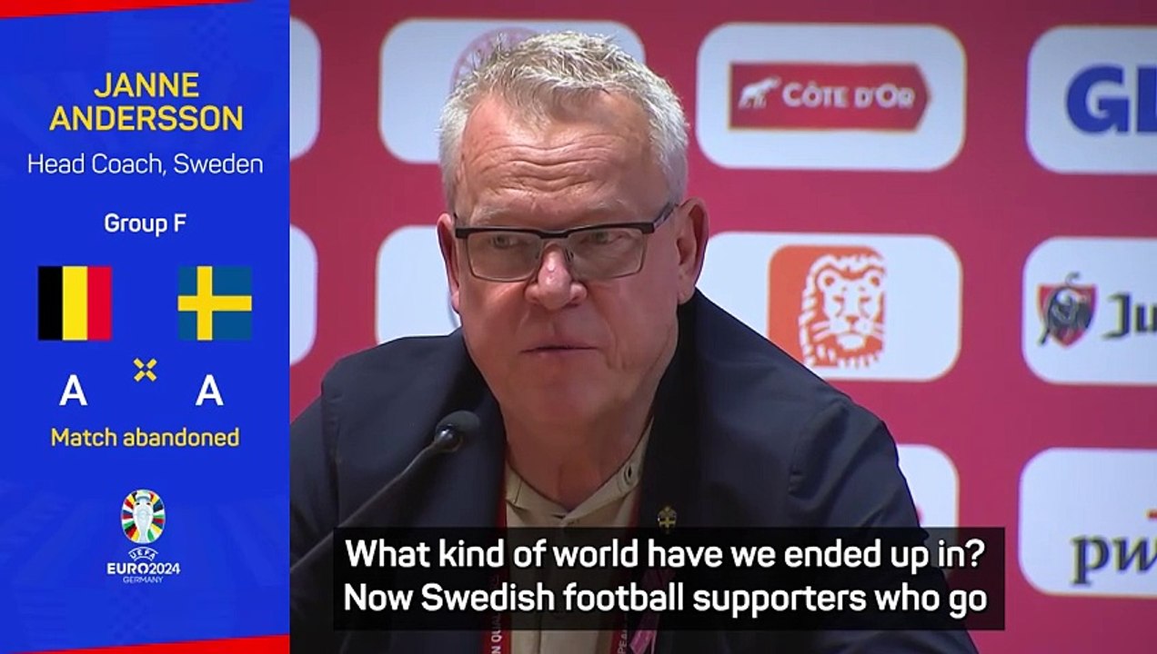 Sweden boss almost cried in the corridor after hearing of Brussels shooting