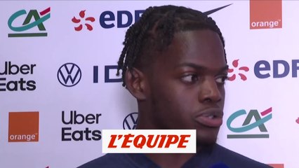 Lukeba : «Je ne m'attendais pas à rentrer» - Foot - Bleus