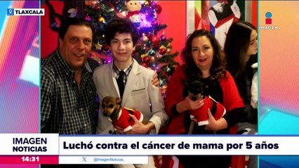 Sandra luchó contra el cáncer de mama por más de cinco años