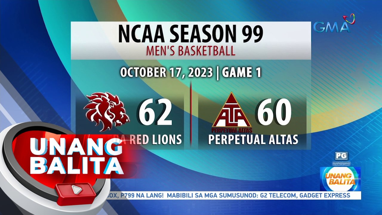 San Beda Red Lions, wagi laban sa Perpetual Altas; Final score, 62-60 | UB
