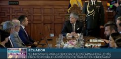 Ecuador: Inició proceso de transición al Gobierno de Noboa en un acto convocado por Guillermo Lasso
