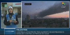 Palestina: Continúa la catástrofe debido a los bombardeos israelíes contra la Franja de Gaza