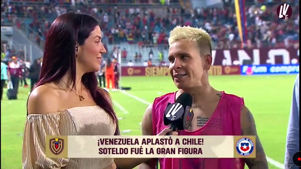 Yeferson Soteldo habla tras el partido de La Vinotinto ante Chile