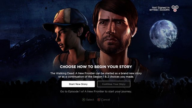 The Walking Dead A New Frontier episode one Part 1 XBOX ONE X Gameplay