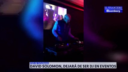 David Solomon dejará de ser DJ tras críticas sobre su desempeño como CEO de Goldman
