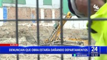 Surco: Denuncian que obra estaría causando daños en departamentos