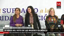 INMujeres y ONU Mujeres conmemoran los 70 años del voto de las mujeres en México