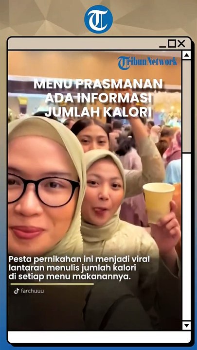 Berkat Sang Pengantin Ahli Gizi, Setiap Makanan di Pesta Pernikahan Ini Ada Informasi Kalorinya!