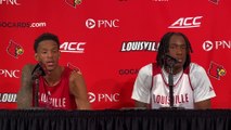 Louisville G/F Mike James, F J.J. Traynor Talk Start of Exhibition Play (10/17/23)