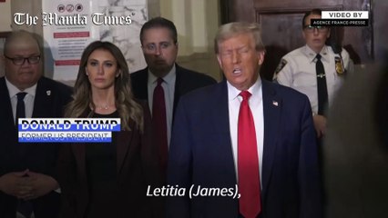 Trump criticizes 'disgraceful' civil fraud trial in New York Court