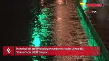 İstanbul'da sağanak yağış Anadolu Yakası’nda etkili oluyor