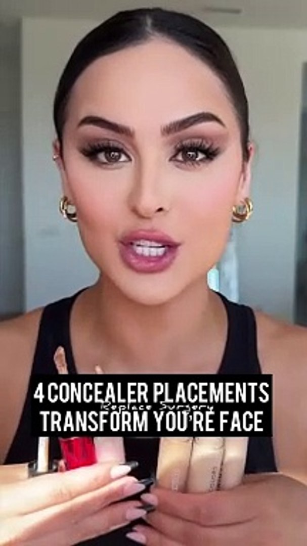 Concealer placement can change your face shape