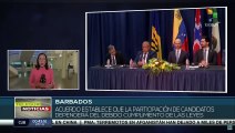 Gobierno de Venezuela y sector opositor firman acuerdos parciales