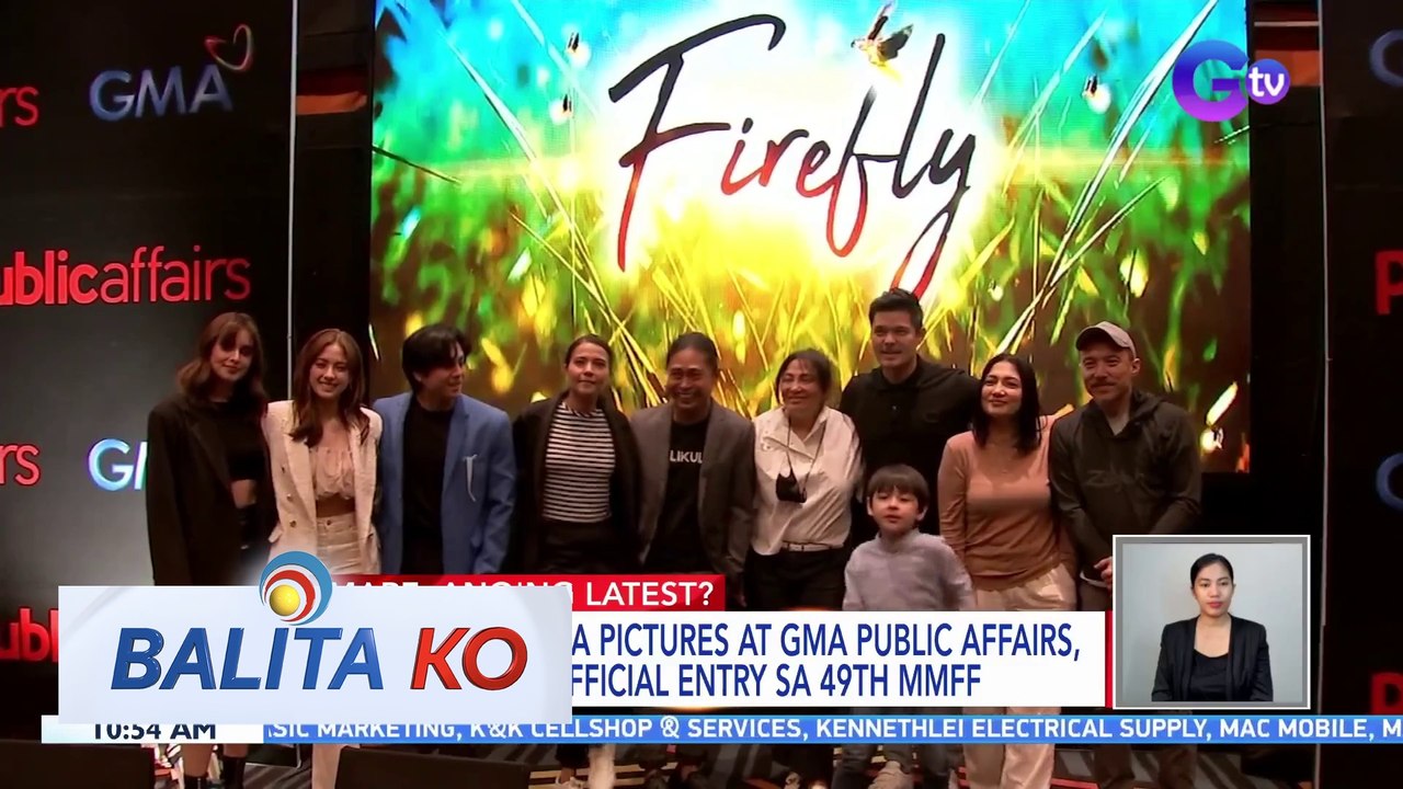 "Firefly" ng GMA Pictures at GMA Public Affairs, pasok bilang official entry sa 49th MMFF | BK