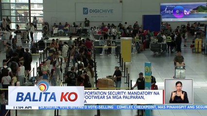 Office for Transportation Security: Mandatory na pagtanggal ng footwear sa mga paliparan, suspendido muna| BK