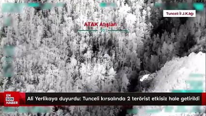 Bakan Ali Yerlikaya duyurdu: Tunceli kırsalında 2 terörist etkisiz hale getirildi