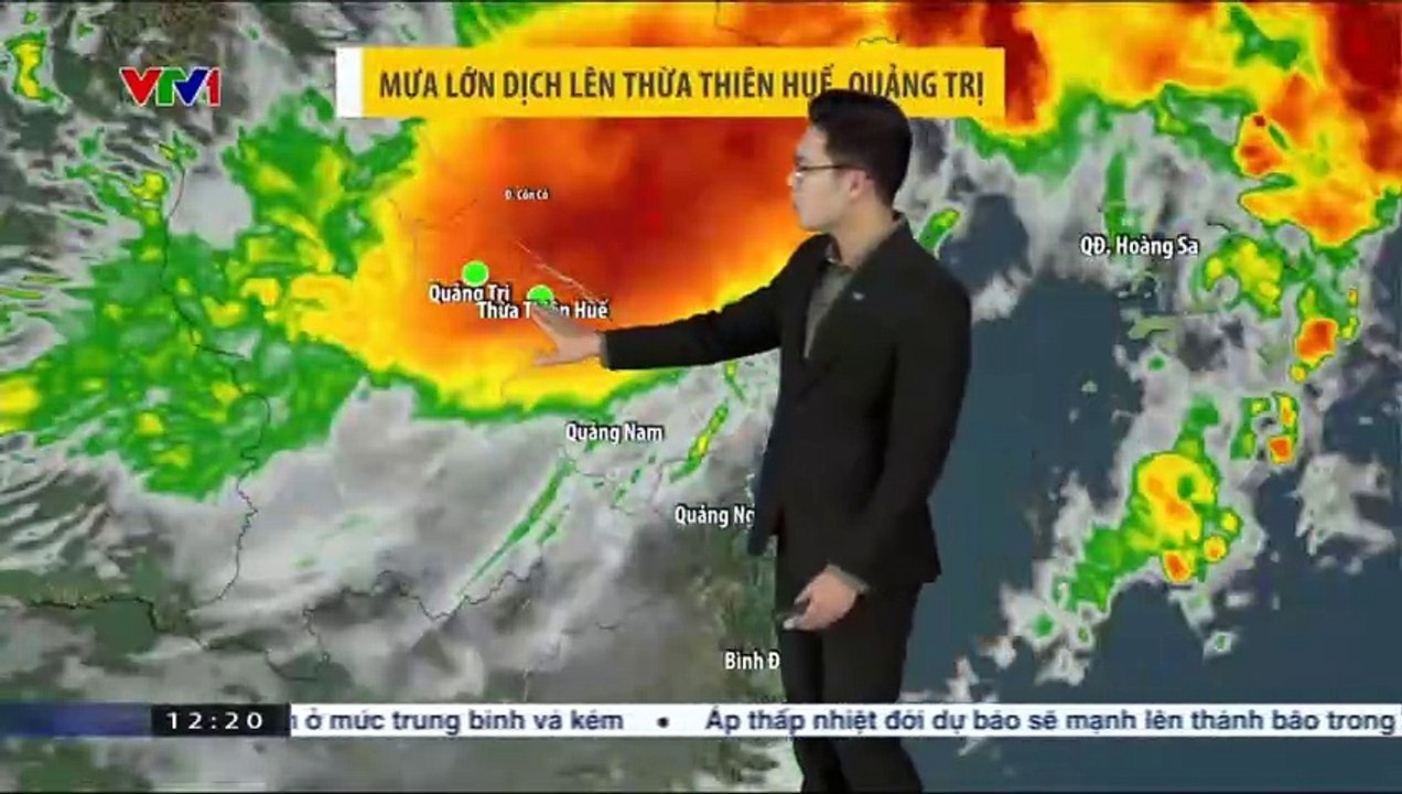 Bản tin Dự báo thời tiết VTV1 trưa 18-10-2023