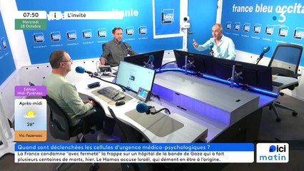 Pascal Dionnet, infirmier psychiatrique à la cellule d'urgence de Toulouse