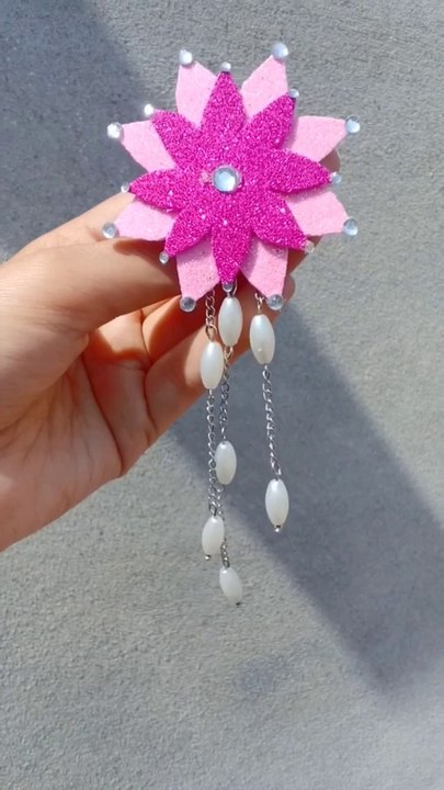 ✨WOW party Earrings-- _diy _youtubeshorts _youtubepartner _diycrafts(720P_60FPS)
