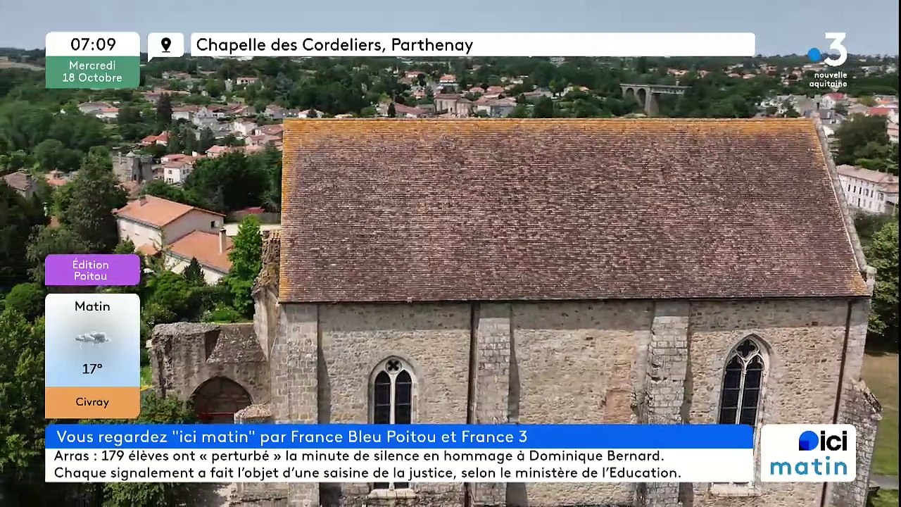 18/10/2023 - Le 6/9 de France Bleu Poitou en vidéo