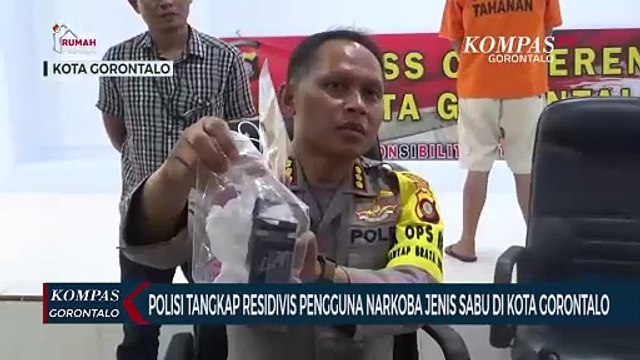 Polisi Tangkap Residivis Pengguna Narkoba Jenis Sabu di Kota Gorontalo