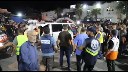 Strage all'ospedale di Gaza, centinia di morti e feriti
