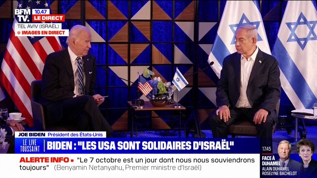 Joe Biden à Benjamin Netanyahu: Je veux que le peuple du monde sache que les États-Unis sont solidaires d'Israël
