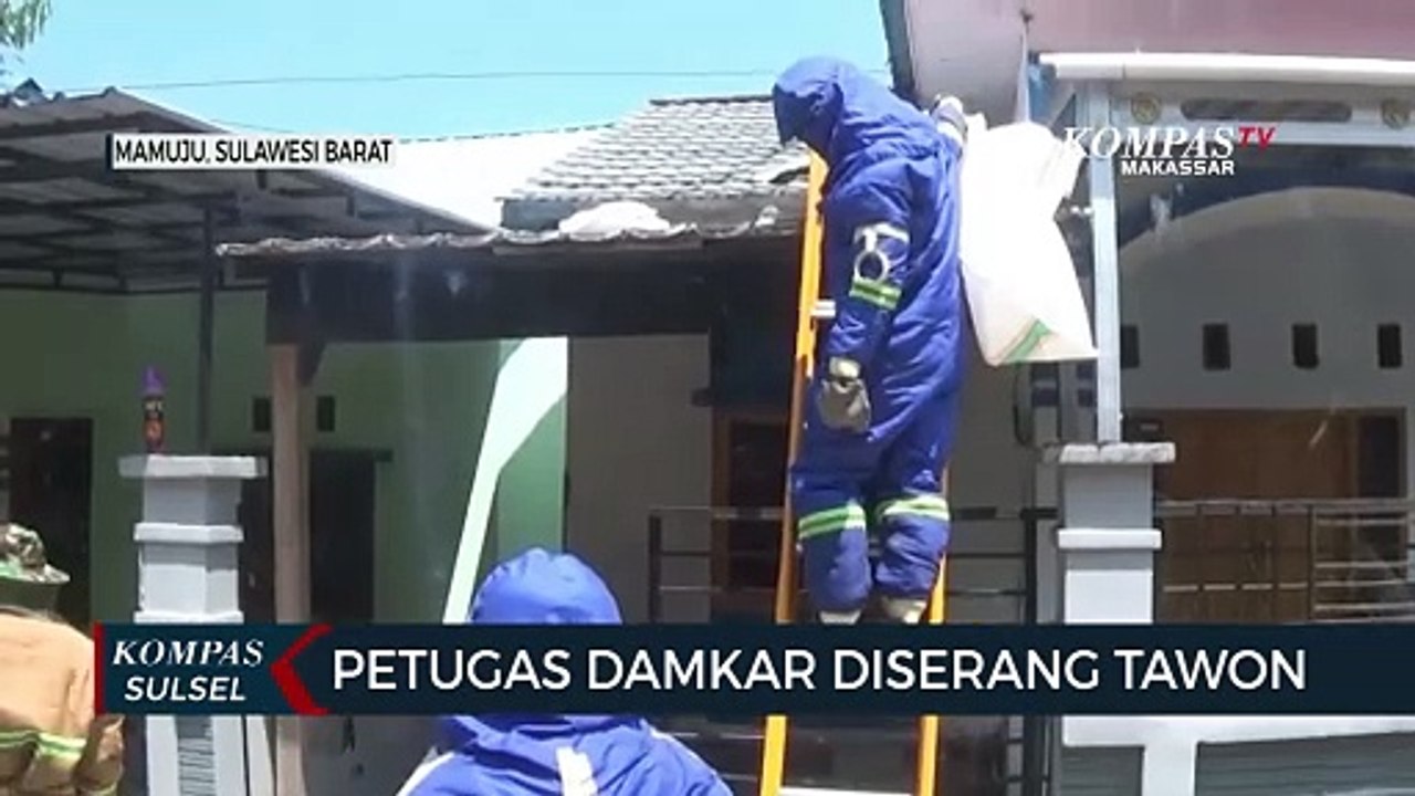 Petugas Damkar Di Serang Tawon Vespa, Satu petugas terluka