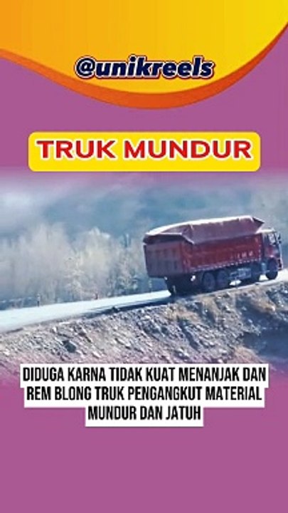 Akibat tidak kuat nanjak dan rem blong