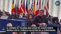 El hombre de Yolanda Díaz amigo de Hamás monta bronca con el pañuelo palestino en la Eurocámara