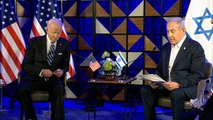 Biden y Netanyahu se reúnen en Tel Aviv con las dudas sobre la autoría del ataque al hospital como fondo