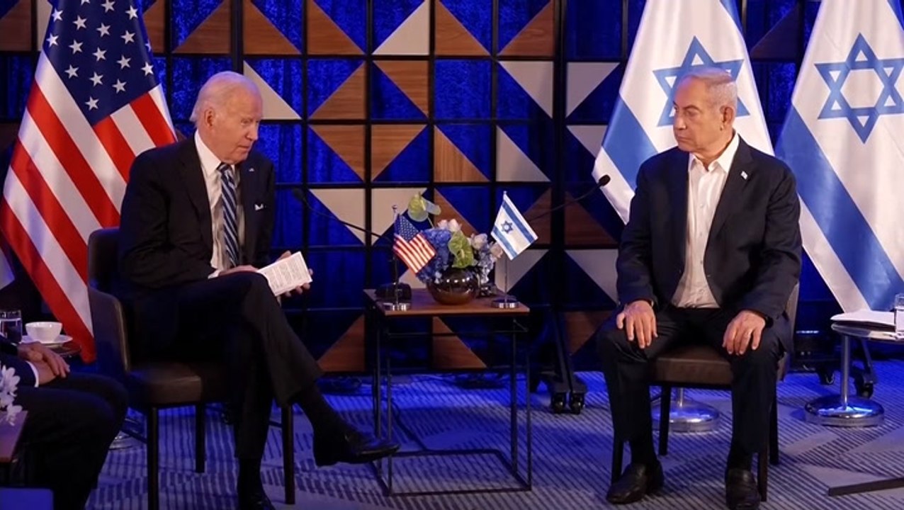 Watch: President Biden tells Netanyahu ‘it appears Gaza hospital explosion was done ‘by other team’