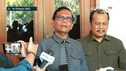 [FULL] Keterangan Mahfud Usai Dideklarasikan Jadi Bakal Cawapres Ganjar, Mengaku 'Surprise'