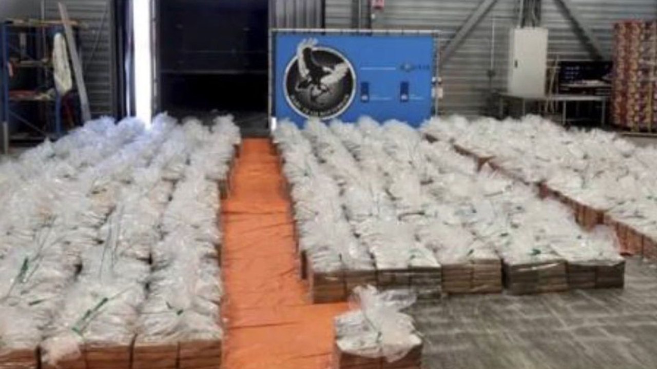 Drogenfund: 7,7 Tonnen Kokain sichergestellt